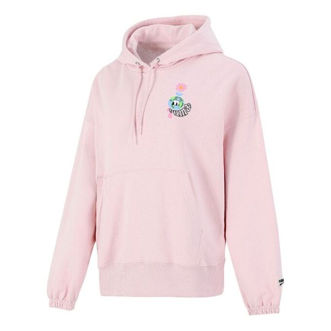 (WMNS) Downtown Graphic Hoodie Sweatshirt Pink