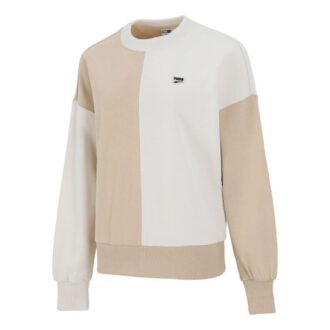 (WMNS) Downtown Oversized Crew Round-neck Swea Ivory