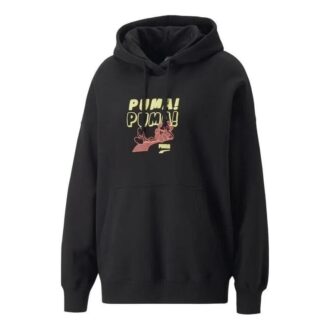 (WMNS) Downtown Oversized Graphic Hoodie “Black”