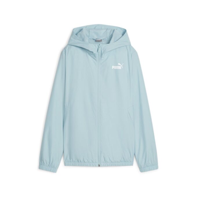 (WMNS) Essential Solid Windbreaker Jacket “Light Blue”