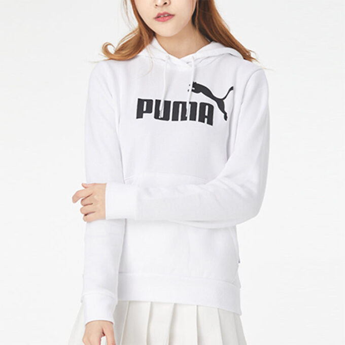 (WMNS) Essentials Hoodie “White Black”
