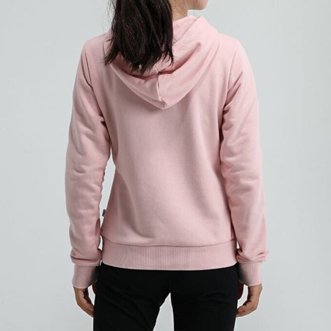 (WMNS) Essentials Logo Hoodie “Pink White”