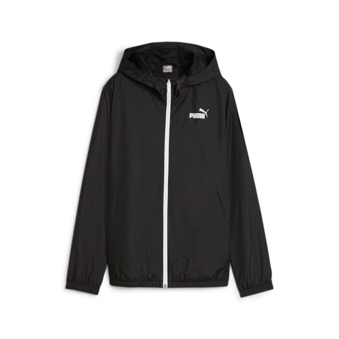 (WMNS) Essentials Solid Windbreaker Jacket “Black”