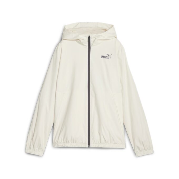 (WMNS) Essentials Solid Windbreaker Jacket “White”