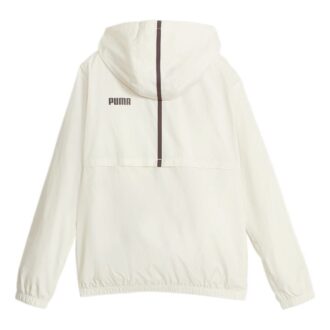 (WMNS) Essentials Solid Windbreaker Jacket “White”