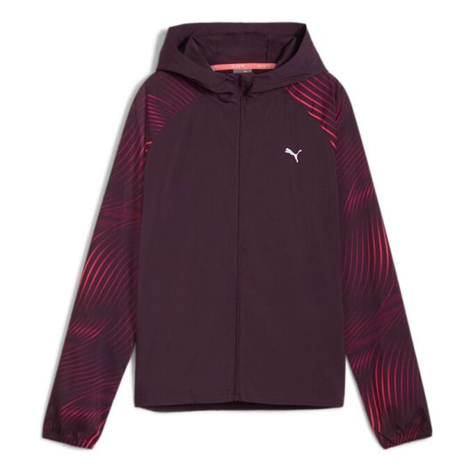 (WMNS) Favourite Velocity Printed Woven Running Jacket “Midnight Plum”