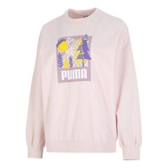 (WMNS) FF Bubble Sleeve Crew Neck Sweatshirt “Pink”
