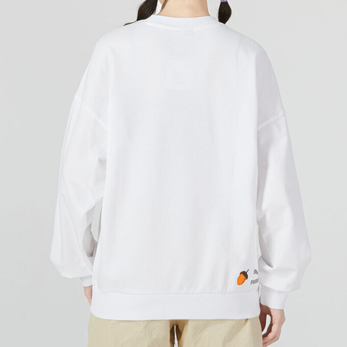 (WMNS) FF Bubble Sleeve Crew Neck Sweatshirt “White”