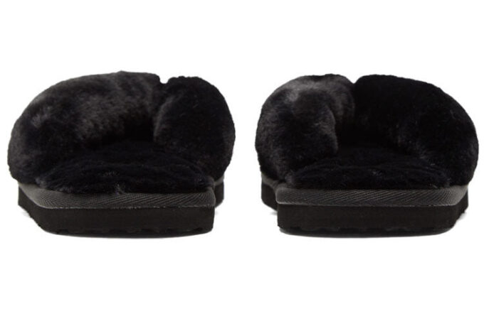 (WMNS) Fluff Flip Slide “Black Team Gold”