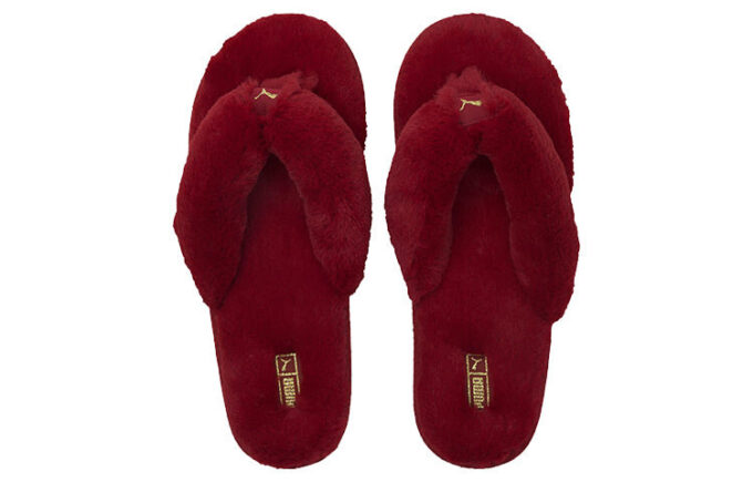 (WMNS) Fluff Flip Slides “Persian Red Team Gold”
