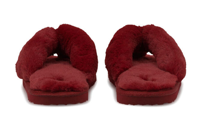 (WMNS) Fluff Flip Slides “Persian Red Team Gold”