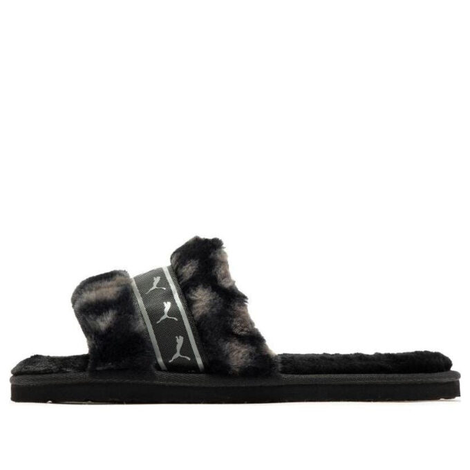 (WMNS) Fluff Remix Animal BX “Black Grey”