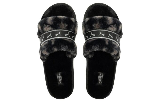 (WMNS) Fluff Remix Animal BX “Black Grey”