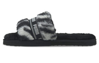 (WMNS) Fluff Slide “Wild – Black”