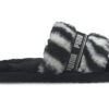 (WMNS) Fluff Slide “Wild – Black”