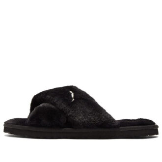 (WMNS) Fluff X Strap Slide “Black”