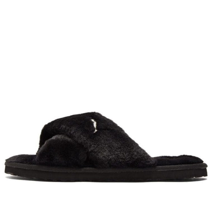 (WMNS) Fluff X Strap Slide “Black”