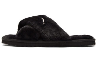 (WMNS) Fluff X Strap Slide “Black”