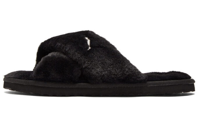 (WMNS) Fluff X Strap Slide “Black”