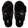 (WMNS) Fluff X Strap Slide “Black”