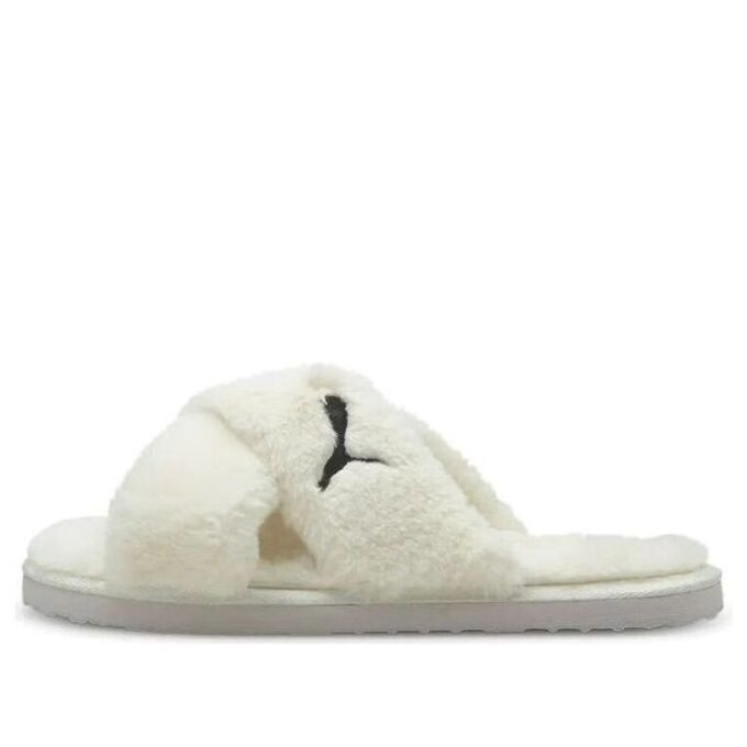 (WMNS) Fluff X Strap Slide “Whisper White”