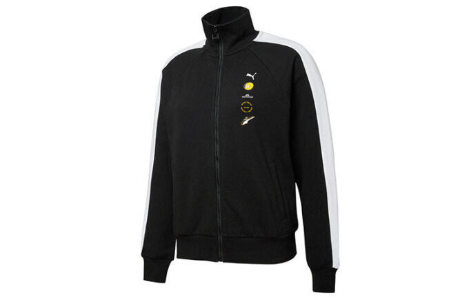 (WMNS) Formstripe Knitting Stand Collar Jacket Black