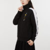 (WMNS) Formstripe Knitting Stand Collar Jacket Black