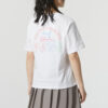 (WMNS) Graphic Casual T-Shirt “White Pink”