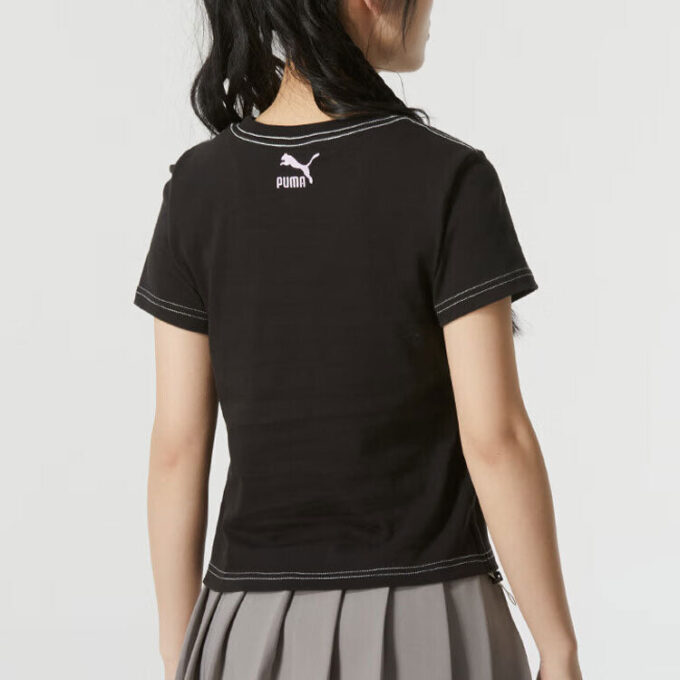 (WMNS) Graphic Short Top “Black”