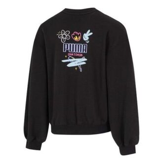 (WMNS) Graphic Sweatshirt “Black”
