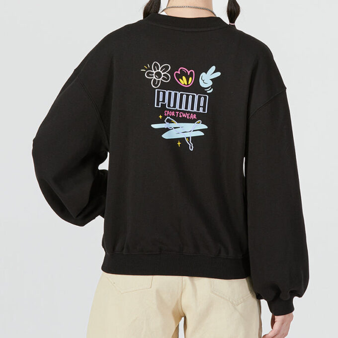 (WMNS) Graphic Sweatshirt “Black”