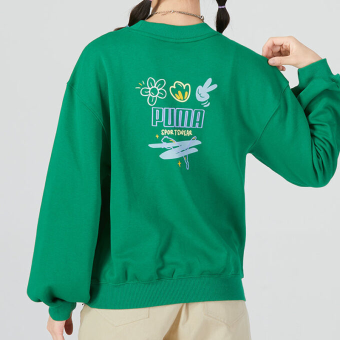 (WMNS) Graphic Sweatshirt “Green”