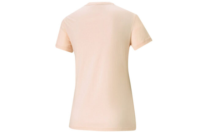 (WMNS) Heart Tee Love Printing Logo Sports Round Neck Short Sleeve Pink Red