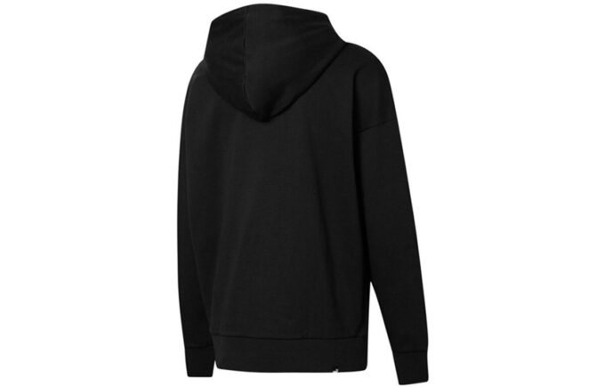 (WMNS) Her Solid Color Sports Drawstring Hoodie Black