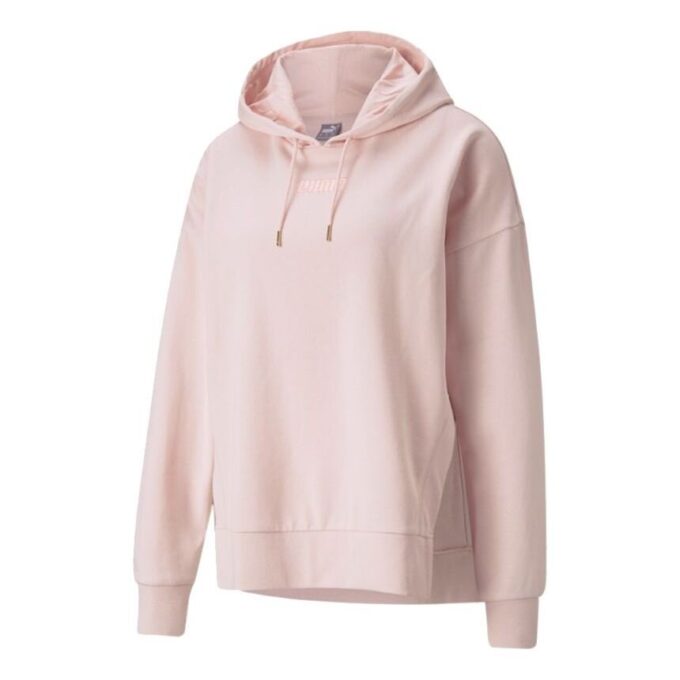 (WMNS) Her Solid Color Sports Drawstring Hoodie Pink Red