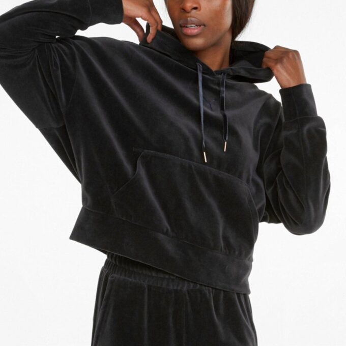 (WMNS) Her Velour Hoodie “Black”
