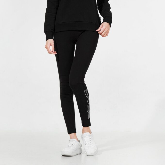 (WMNS) Holiday Leggings Logo Sports Training gym pants Black