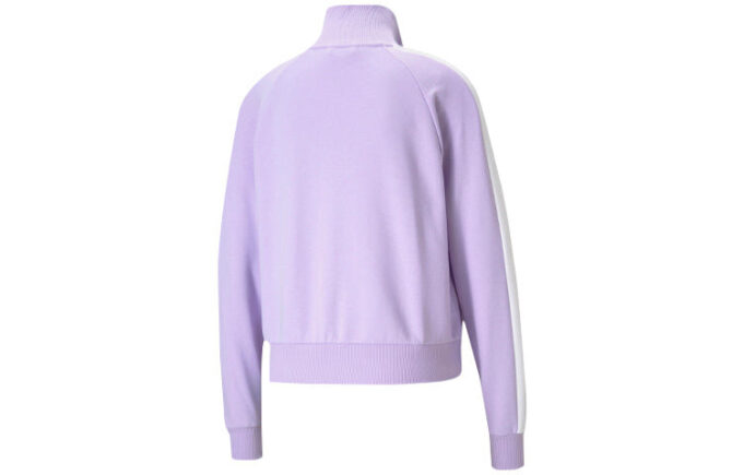 (WMNS) Iconic T7 Embroidery Logo Stand-up Collar Jacket Purple