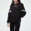 (WMNS) International Hoodie “Black White”