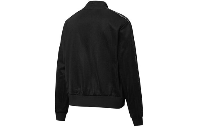 (WMNS) Keep Warm Stand Collar Knitting Jacket Black