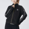 (WMNS) Keep Warm Stand Collar Knitting Jacket Black