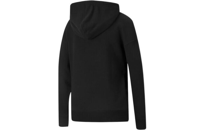 (WMNS) Large Logo Athleisure Casual Sports Hoodie Black Pink