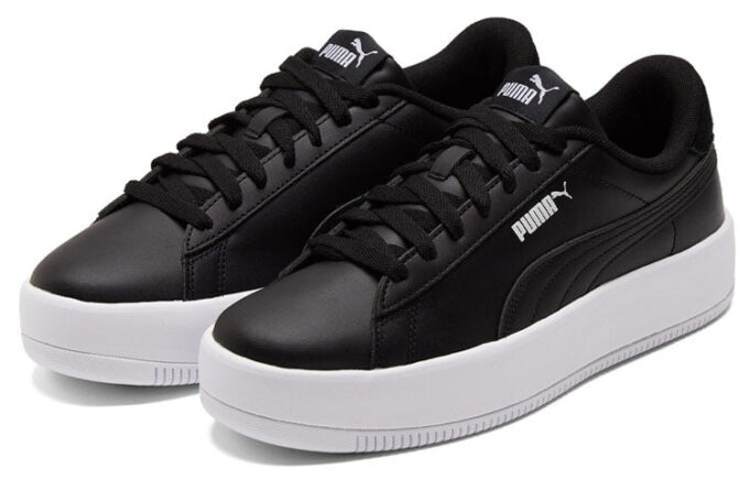 (WMNS) Lily Platform Board Shoes Black/White