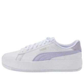(WMNS) Lily Platform Laced “White Purple Heather”