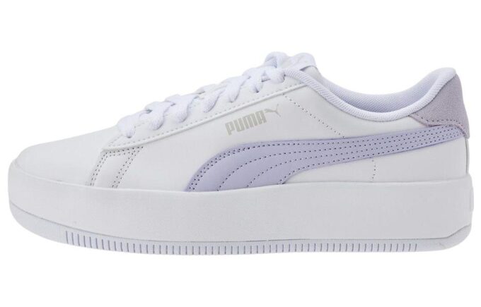 (WMNS) Lily Platform Laced “White Purple Heather”