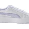 (WMNS) Lily Platform Laced “White Purple Heather”