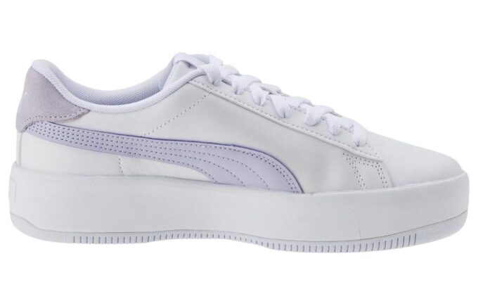 (WMNS) Lily Platform Laced “White Purple Heather”
