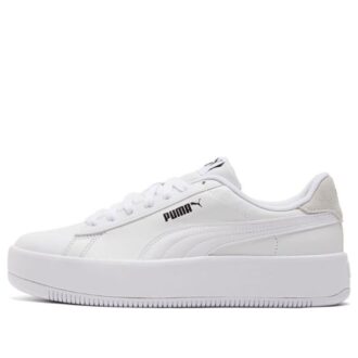 (WMNS) Lily Platform Leather “White”