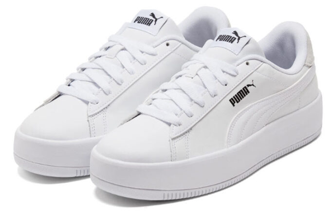 (WMNS) Lily Platform Leather “White”