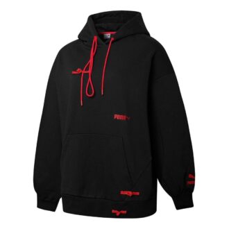 (WMNS) Logo CNY Sportswear Hoodie “Black”